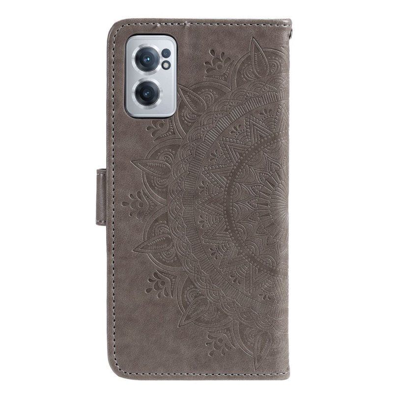 Etui Folio do OnePlus Nord CE 2 5G Kwiatowa Mandala