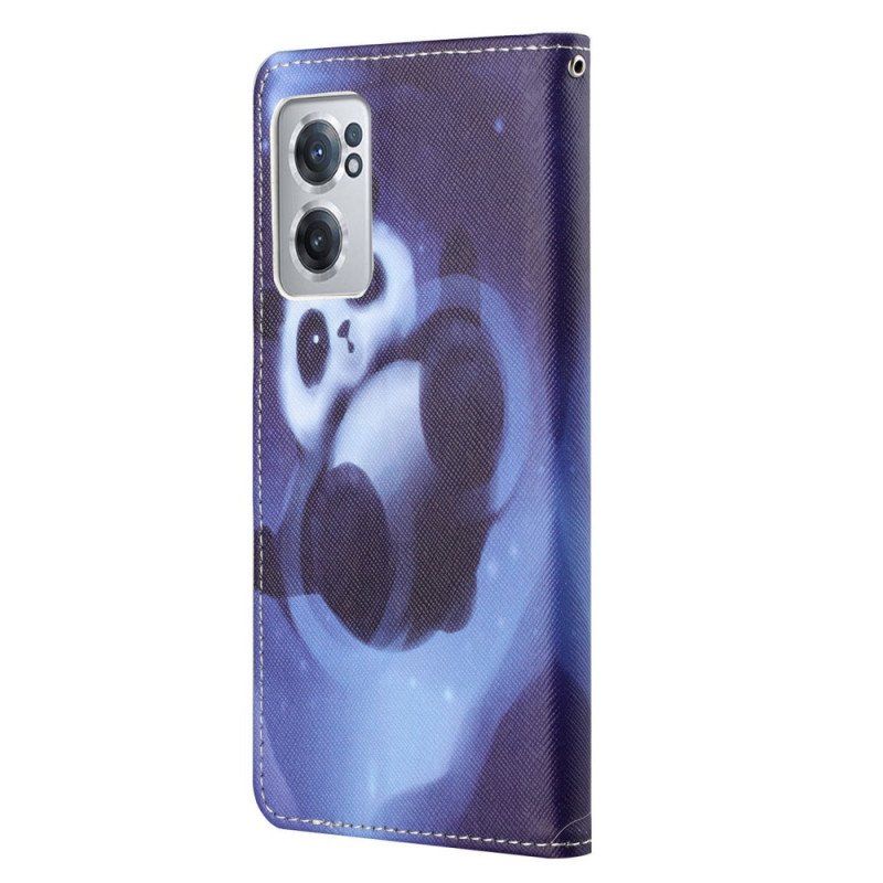 Etui Folio do OnePlus Nord CE 2 5G Nocna Panda