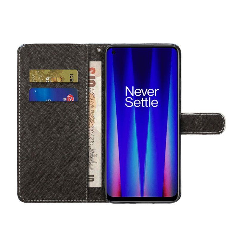 Etui Folio do OnePlus Nord CE 2 5G Nocna Panda