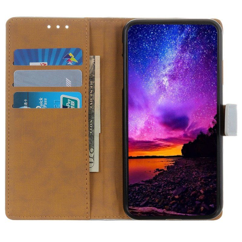 Etui Folio do OnePlus Nord CE 2 5G Odcisk Palca Z Imitacji Skóry