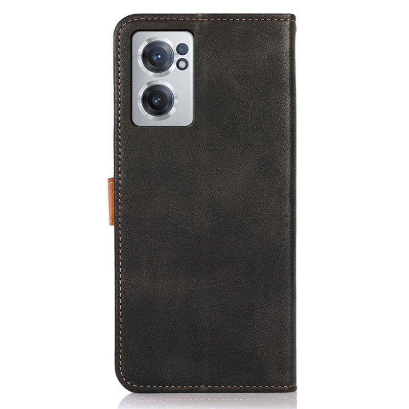 Etui Folio do OnePlus Nord CE 2 5G Przycisk Kazneh