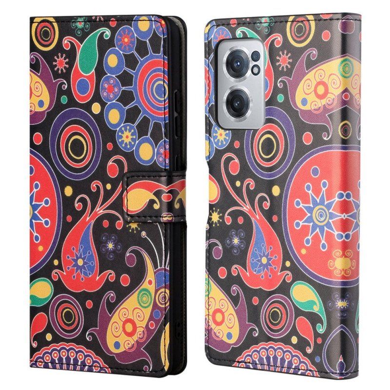 Etui Folio do OnePlus Nord CE 2 5G Psychodeliczny