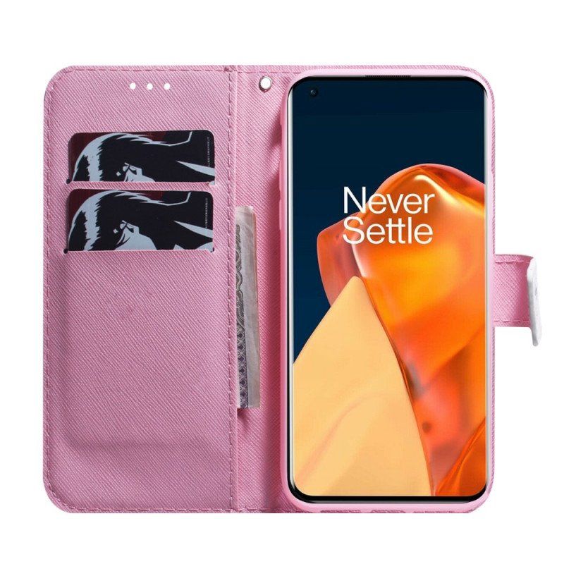 Etui Folio do OnePlus Nord CE 2 5G Samotny Kwiat