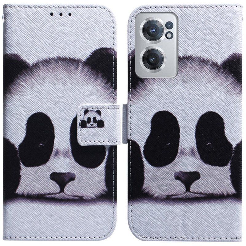 Etui Folio do OnePlus Nord CE 2 5G Smutna Panda