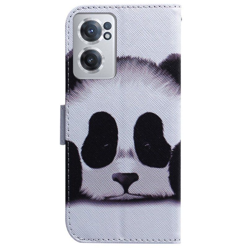 Etui Folio do OnePlus Nord CE 2 5G Smutna Panda