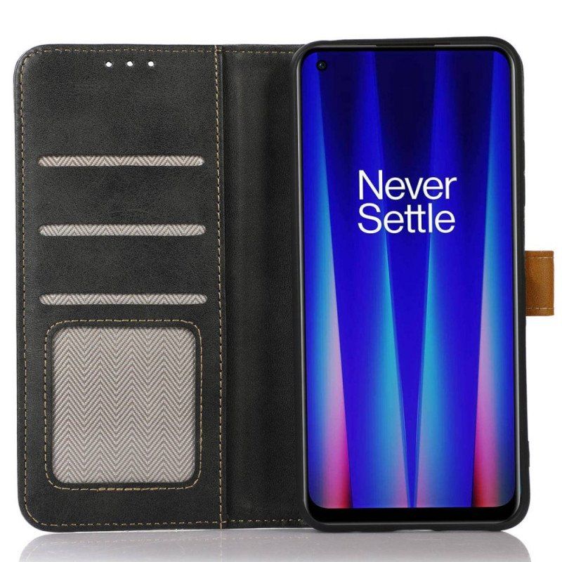 Etui Folio do OnePlus Nord CE 2 5G Sztuczna Skóra Z Guzikiem