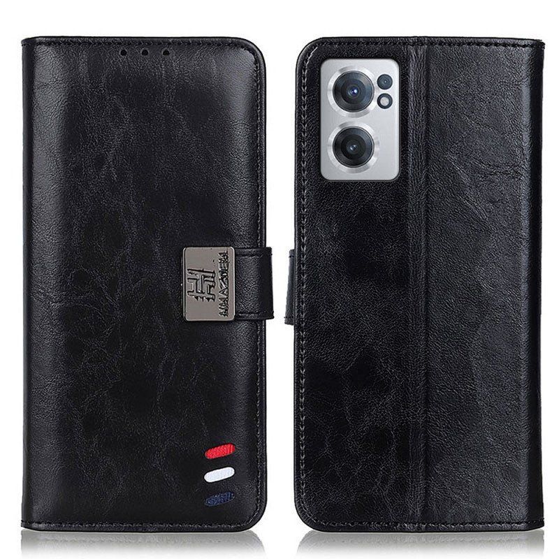 Etui Folio do OnePlus Nord CE 2 5G Trójkolorowy Kazneh