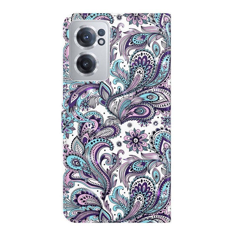 Etui Folio do OnePlus Nord CE 2 5G Wielobarwna Mandala