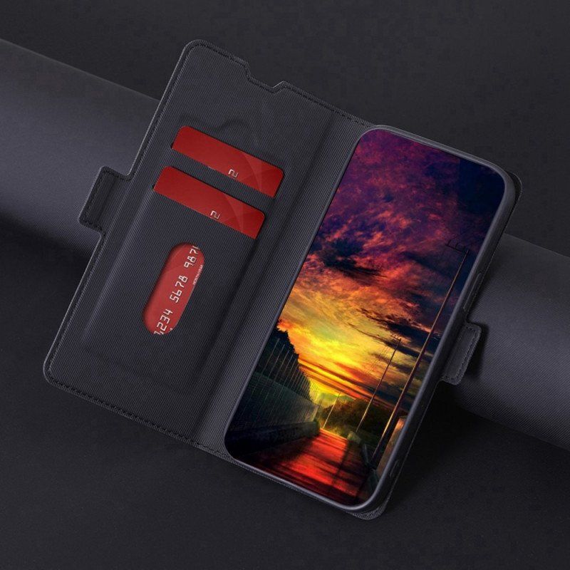 Etui Folio do OnePlus Nord CE 2 Lite 5G Dwukolorowy Skórzany Styl