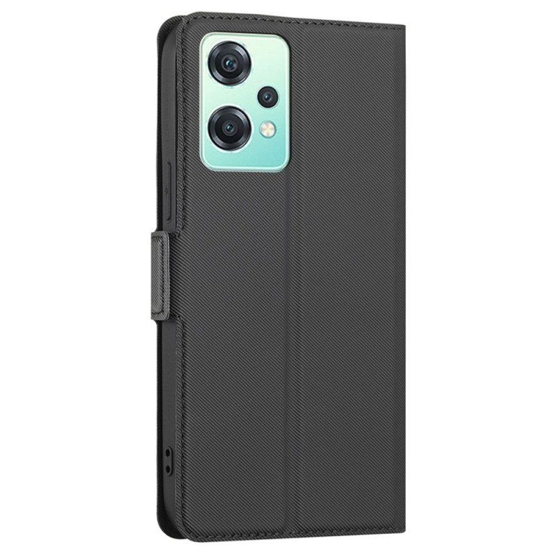 Etui Folio do OnePlus Nord CE 2 Lite 5G Dwukolorowy Skórzany Styl