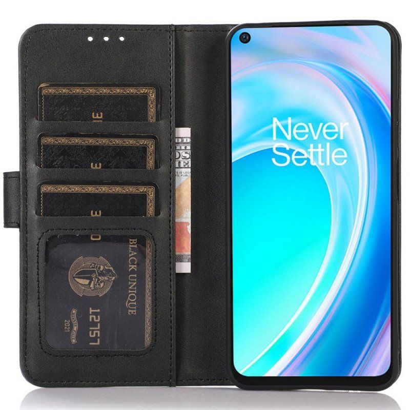 Etui Folio do OnePlus Nord CE 2 Lite 5G Efekt Gładkiej Skóry