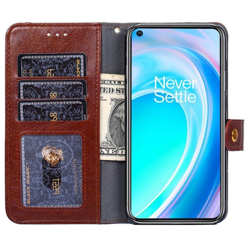 Etui Folio do OnePlus Nord CE 2 Lite 5G Przednia Portmonetka I Smycz