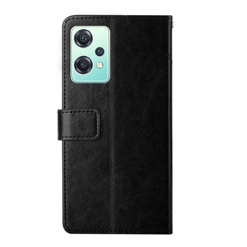 Etui Folio do OnePlus Nord CE 2 Lite 5G Stylowa Skórzana Konstrukcja Y