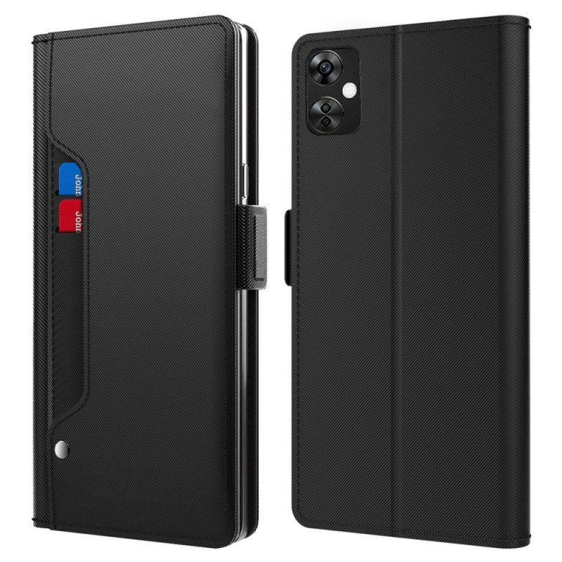 Etui Folio do OnePlus Nord CE 3 Lite 5G Zdejmowane Lusterko I Uchwyt Na Kartę