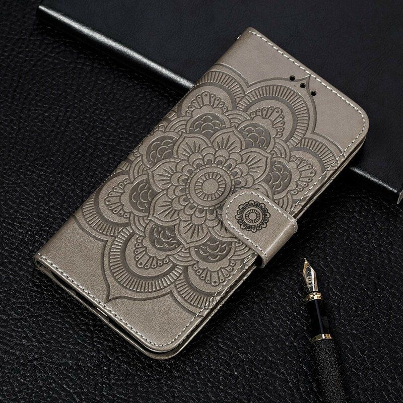 Etui Folio do Oppo Find X3 Neo z Łańcuch Mandala Z Pełnym Paskiem