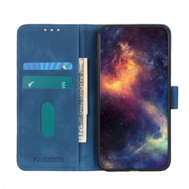 Etui Folio do Oppo Find X3 Pro Matowy Efekt Skóry Vintage Khazneh