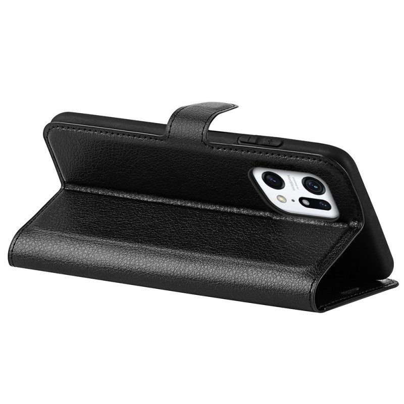 Etui Folio do Oppo Find X5 Klasyczny