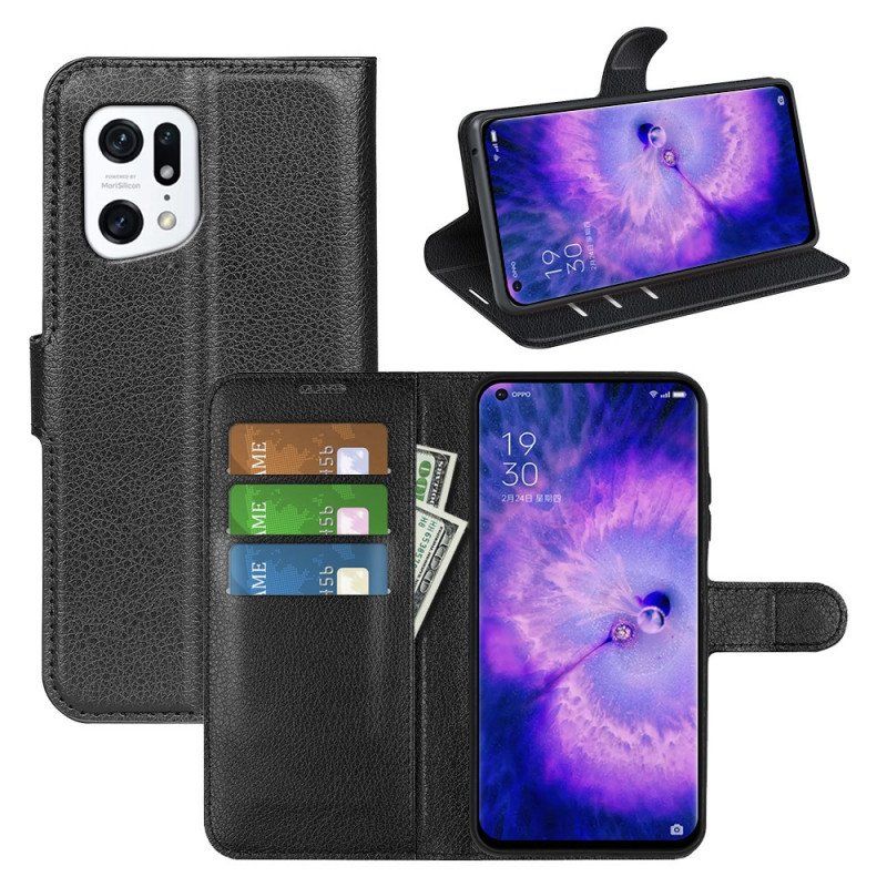 Etui Folio do Oppo Find X5 Klasyczny