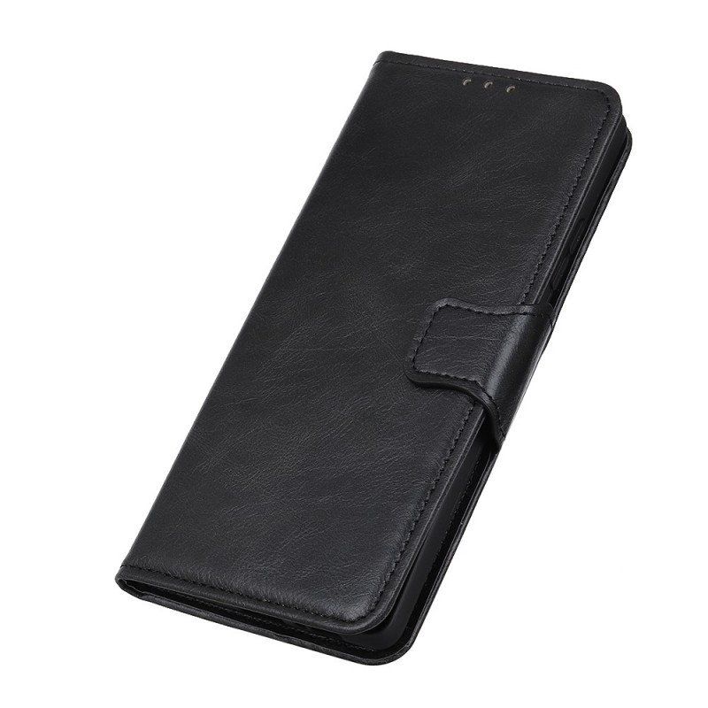 Etui Folio do Oppo Find X5 Lite Dwustronne Zapięcie Z Efektem Skóry