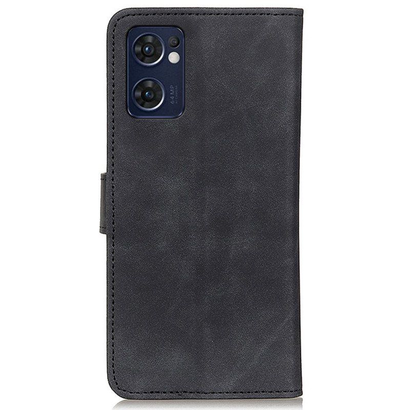 Etui Folio do Oppo Find X5 Lite Khazneh Efekt Skóry W Stylu Vintage