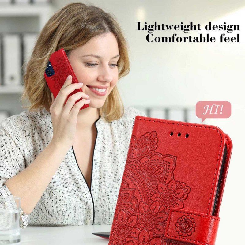 Etui Folio do Oppo Find X5 Lite Mandala Ze Smyczą