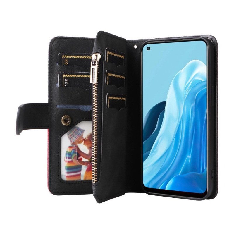 Etui Folio do Oppo Find X5 Lite Wielofunkcyjny Dwukolorowy