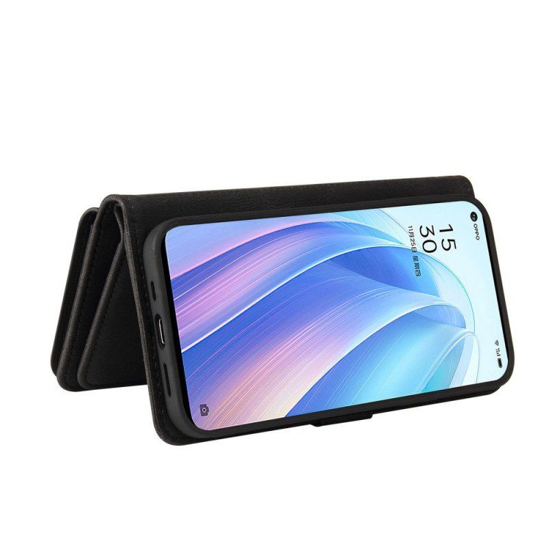 Etui Folio do Oppo Find X5 Lite Wielofunkcyjny Uchwyt Na Karty