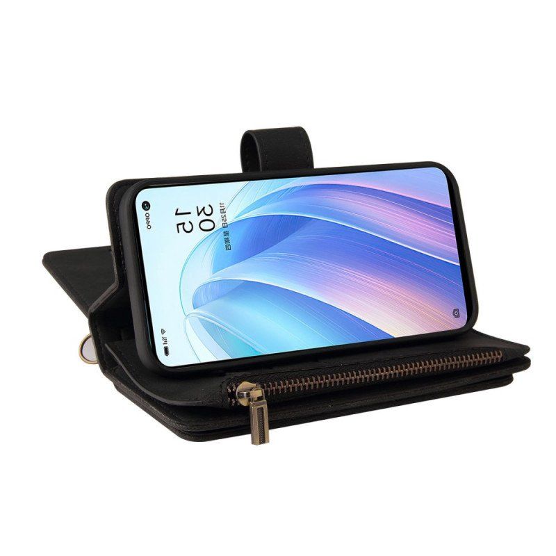 Etui Folio do Oppo Find X5 Lite Wielofunkcyjny Uchwyt Na Karty