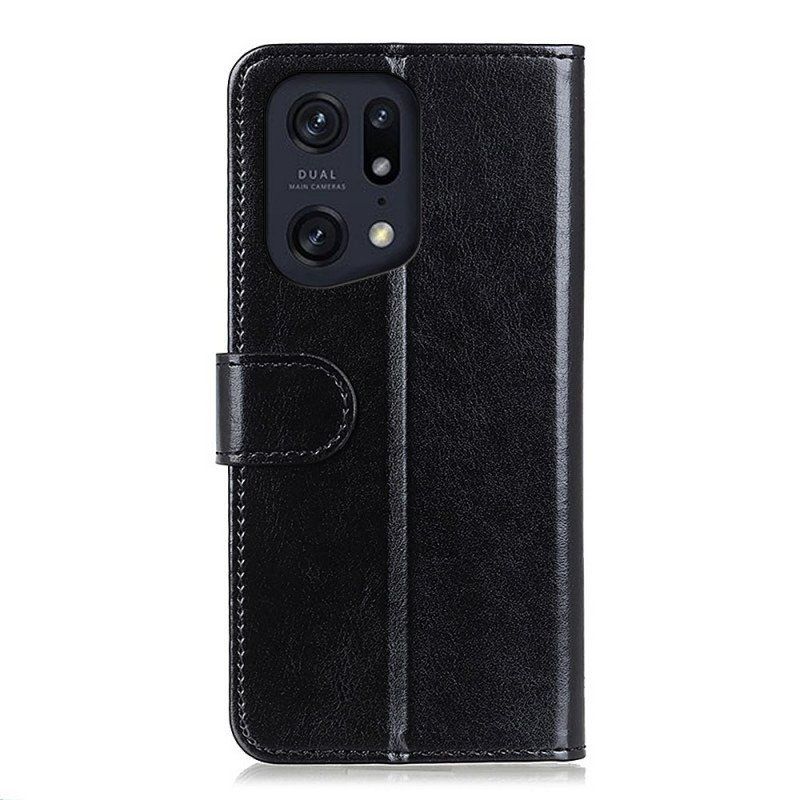 Etui Folio do Oppo Find X5 Pro Mrożona Finezja