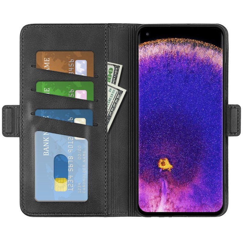 Etui Folio do Oppo Find X5 Pro Podwójne Zapięcie