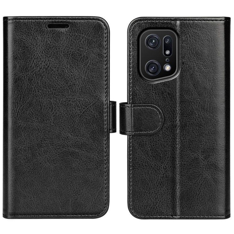 Etui Folio do Oppo Find X5 Pro Sztuczna Skóra W Stylu Vintage