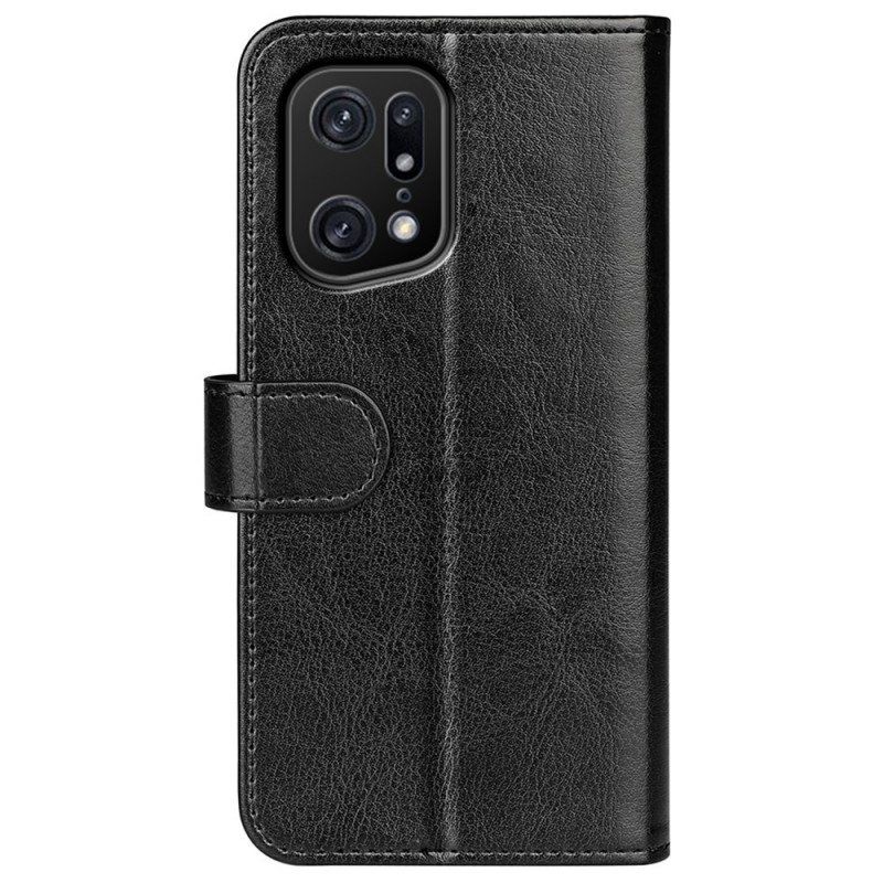 Etui Folio do Oppo Find X5 Pro Sztuczna Skóra W Stylu Vintage