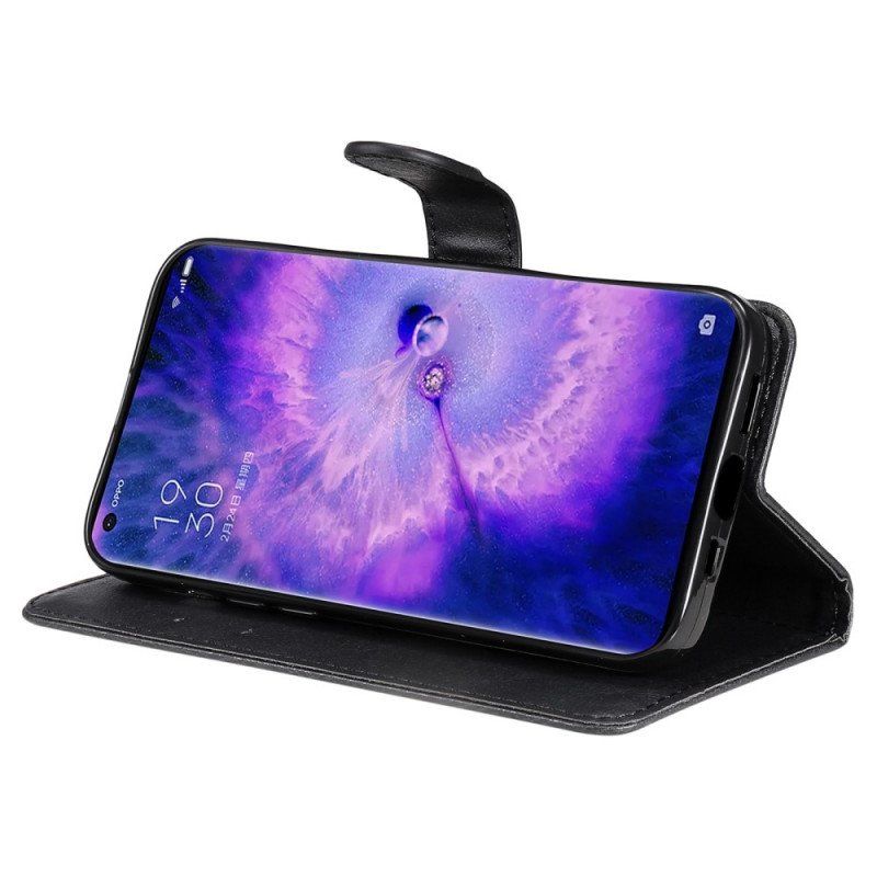 Etui Folio do Oppo Find X5 Pro z Łańcuch Zwykły Z Paskiem