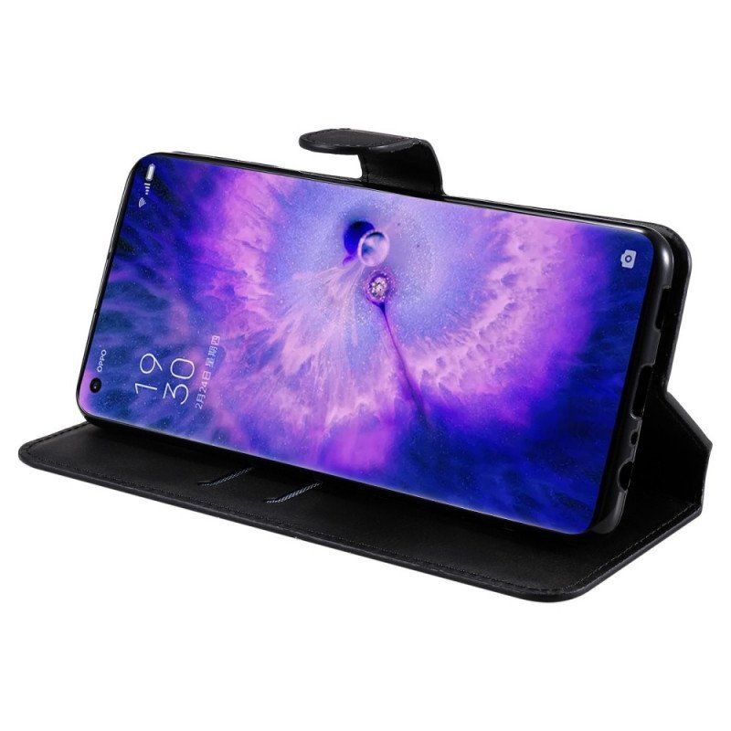 Etui Folio do Oppo Find X5 Stylizacja Skóry