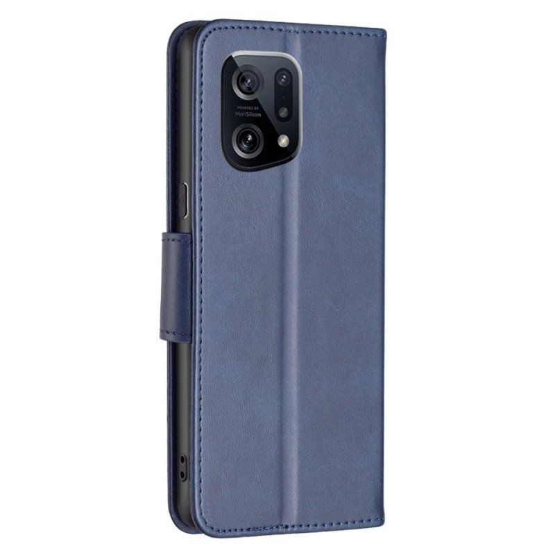 Etui Folio do Oppo Find X5 Ukośne Zapięcie