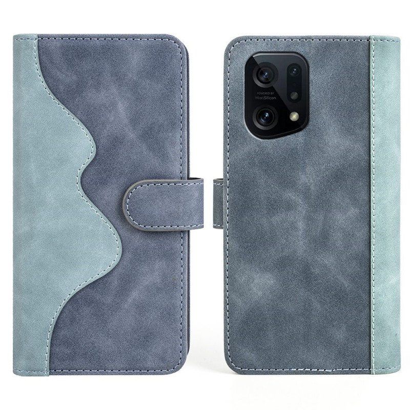 Etui Folio do Oppo Find X5 Wzór Graficzny