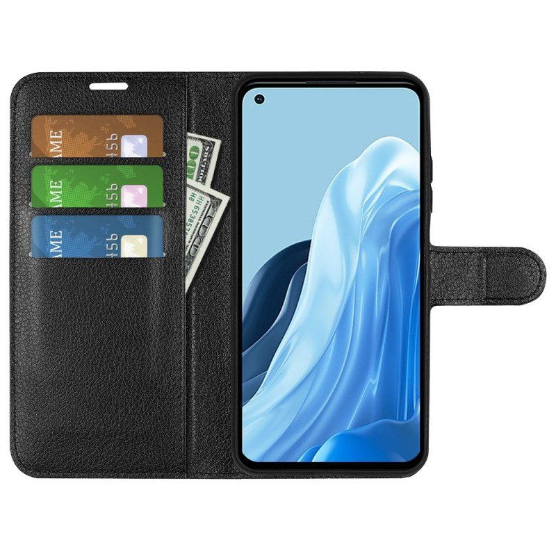 Etui Folio do Oppo Reno 7 Klasyczny Skórzany Styl