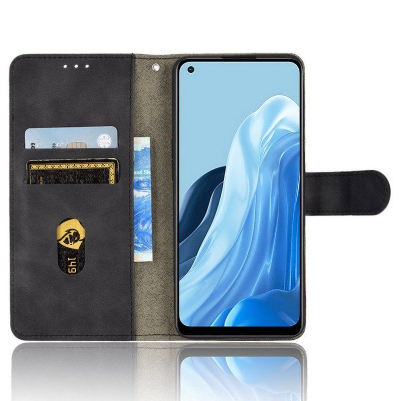 Etui Folio do Oppo Reno 7 z Łańcuch Paski W Dotyku