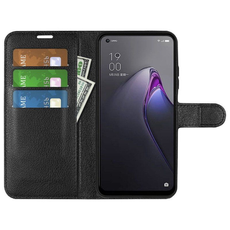 Etui Folio do Oppo Reno 8 Klasyczny Styl