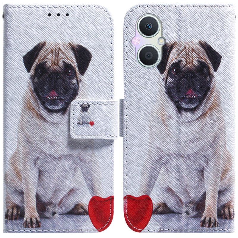 Etui Folio do Oppo Reno 8 Lite Mops Pies