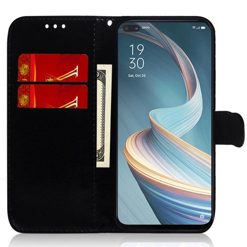 Etui Folio do Oppo Reno 8 Lustro I Smycz