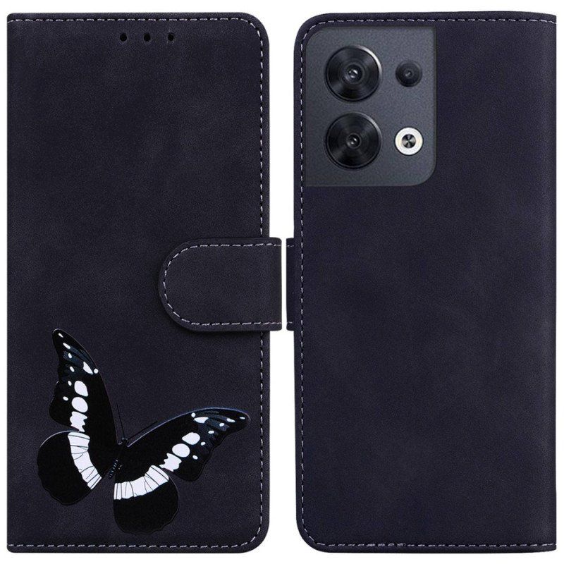 Etui Folio do Oppo Reno 8 Motyl