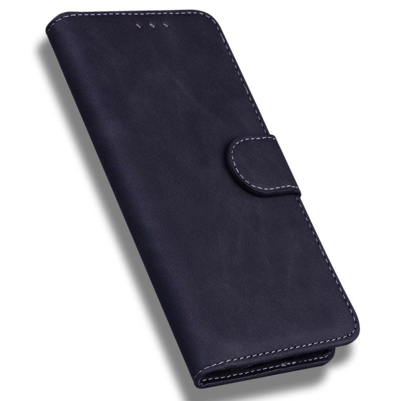 Etui Folio do Oppo Reno 8 Skórzany Efekt Couture