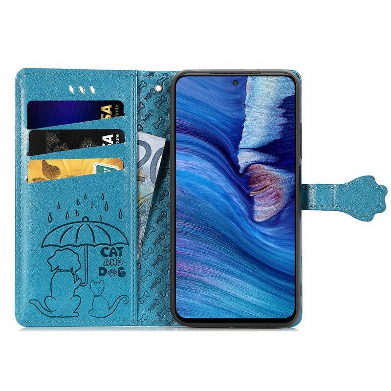 Etui Folio do Poco M3 Pro 5G Animowane Zwierzęta