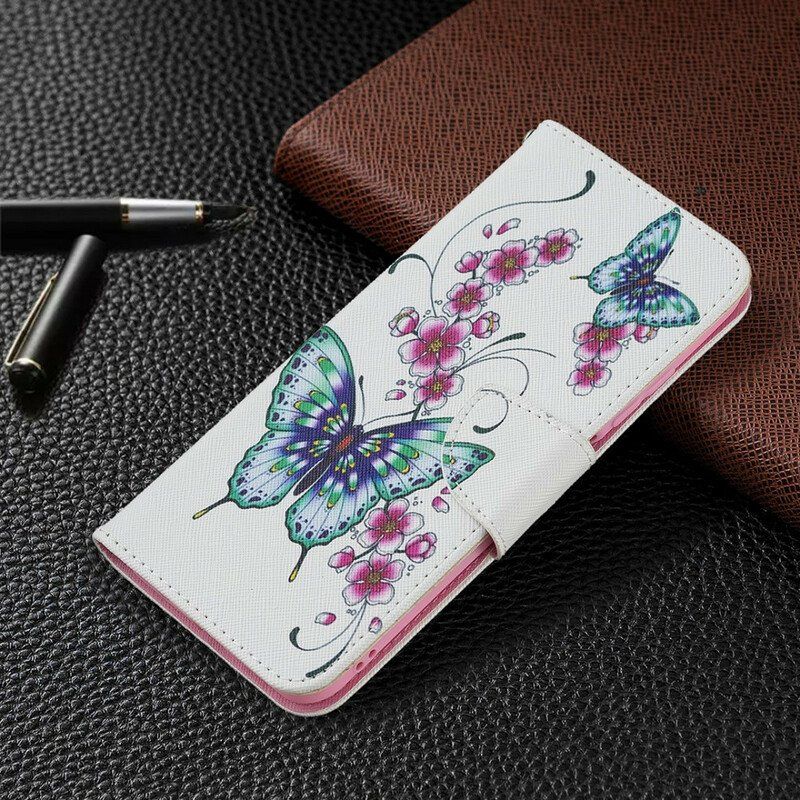 Etui Folio do Poco M3 Pro 5G Cudowne Motyle