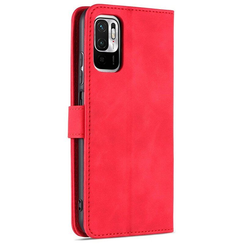 Etui Folio do Poco M3 Pro 5G Efekt Skóry Azns