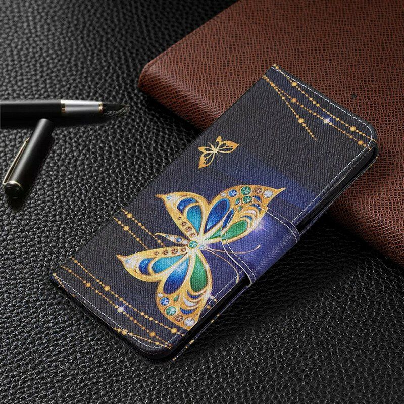 Etui Folio do Poco M3 Pro 5G Magiczny Motyl