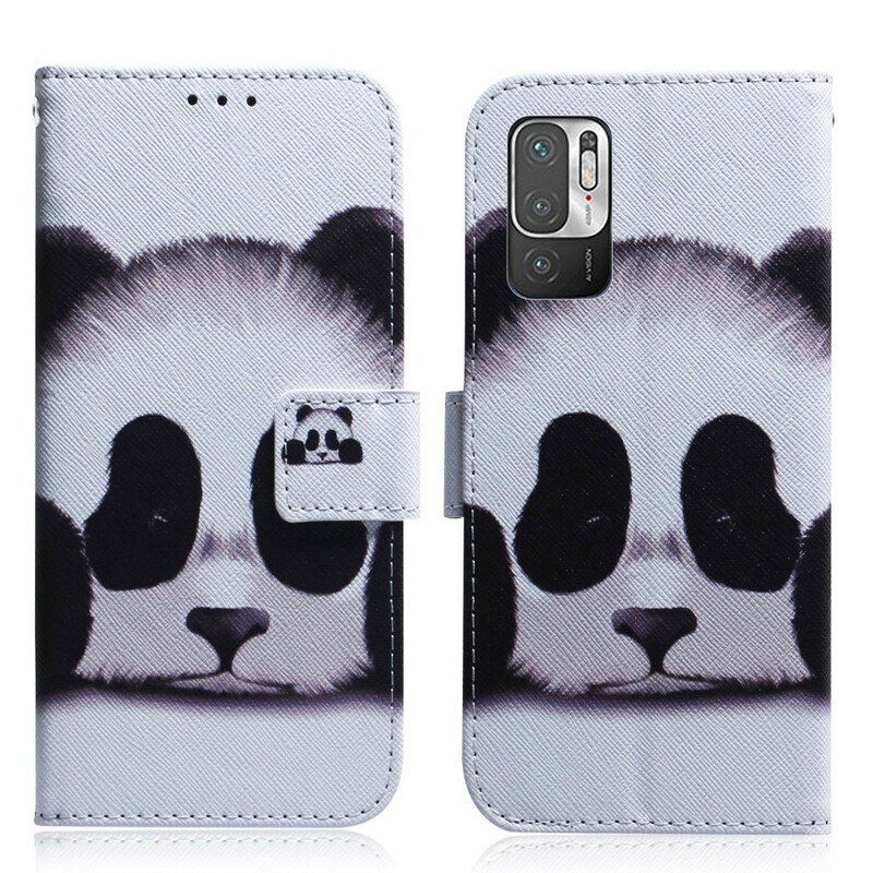 Etui Folio do Poco M3 Pro 5G Twarz Pandy