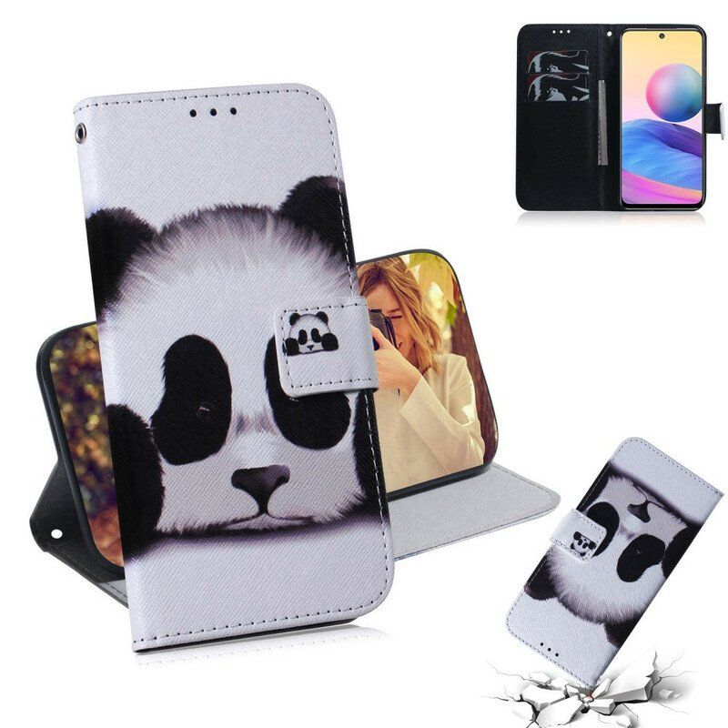 Etui Folio do Poco M3 Pro 5G Twarz Pandy