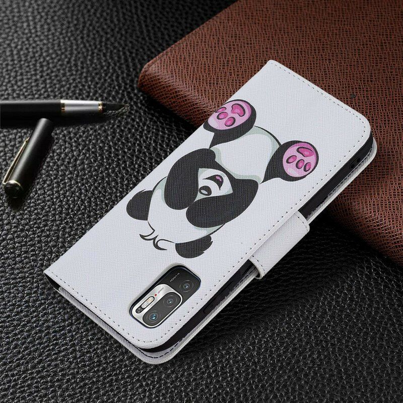 Etui Folio do Poco M3 Pro 5G Zabawa Pandami